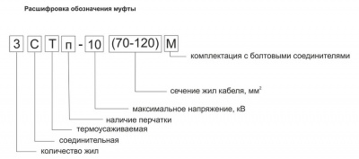 Кабельная муфта 3 СТп 10 (70-120)